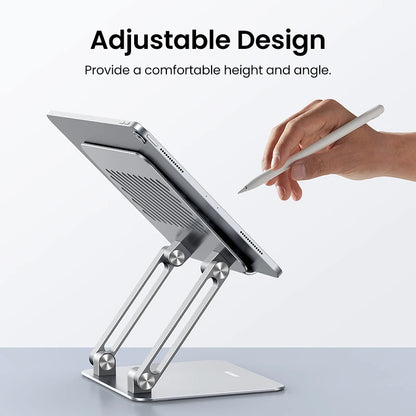 Suporte Alumínio UGREEN para iPhone, iPad e Notebook — Ajustável e Dobrável