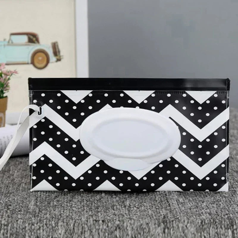 EVA Baby Wet Wipe Dispenser Bag Portable Refillable Flip Cover Wipe Pouch Reusable Travel Wet Wipe Pouch