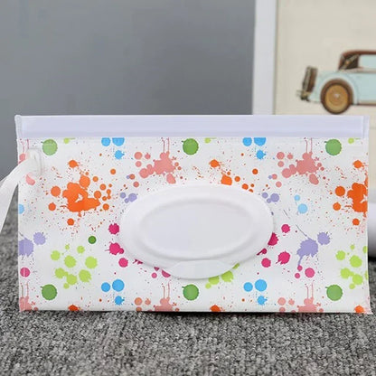 EVA Baby Wet Wipe Dispenser Bag Portable Refillable Flip Cover Wipe Pouch Reusable Travel Wet Wipe Pouch
