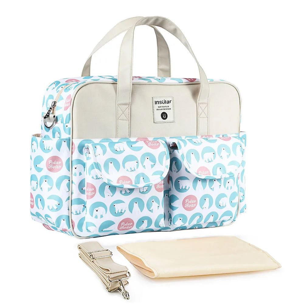 New Style Waterproof Diaper Bag Large Capacity Messenger Travel Bag Multifunctional Maternity Mother Baby Stroller Bags