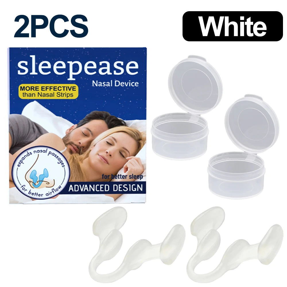 Clip Nasal de Silicone Antirronco — Dilatador Nasal para Respirar Melhor e Dormir Bem