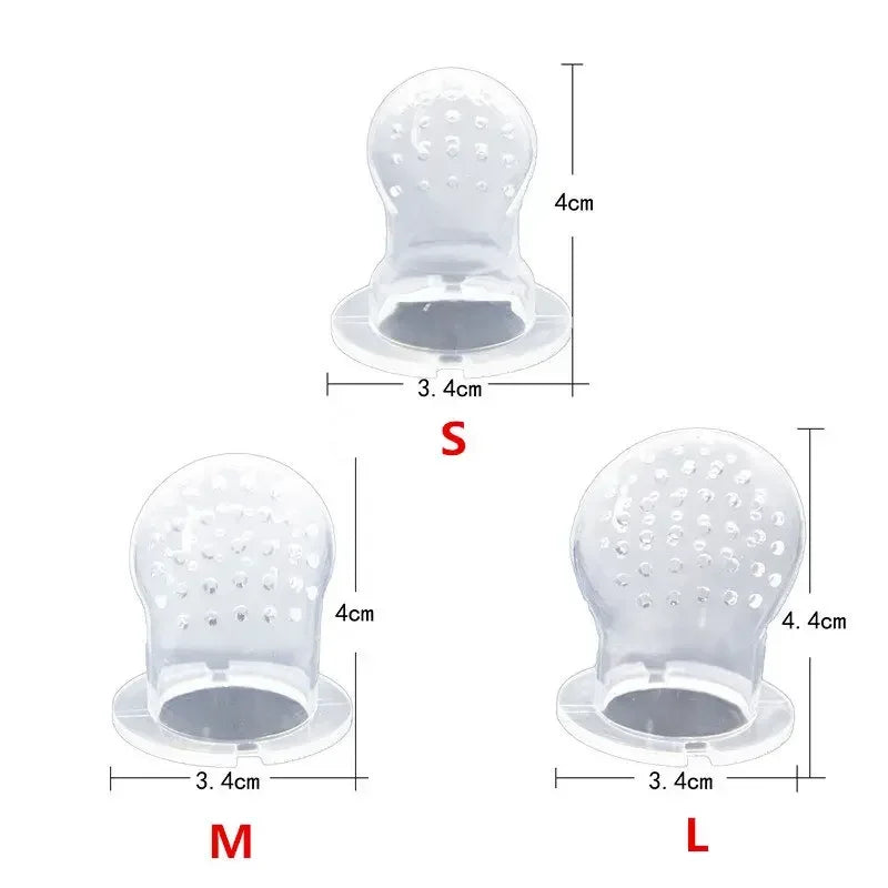 Silicone Baby Pacifier Infant Nipple Soother Toddler Kids Pacifier Feeder Fresh Fruit Food Newborn Girl Boy Feeding Nipple