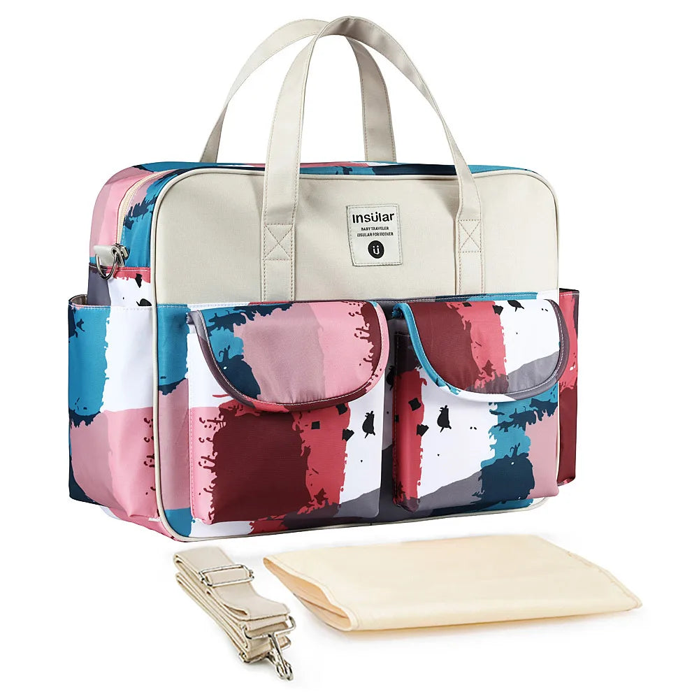 New Style Waterproof Diaper Bag Large Capacity Messenger Travel Bag Multifunctional Maternity Mother Baby Stroller Bags
