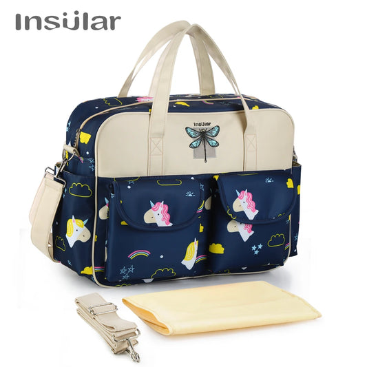 Bolsa Maternidade Impermeável Multifuncional – Mochila para Carrinho de Bebê