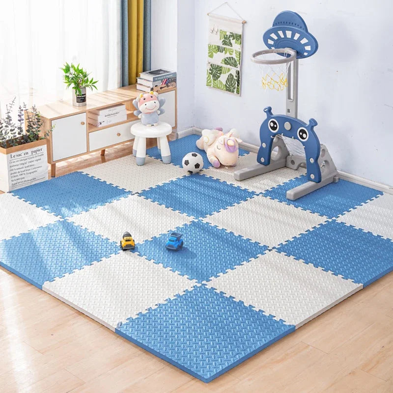 8-Piece Pack 2.5cm Thickened Baby Play Mat Non-slip Fall-proof Reusable Children's Rug Helps Train Kids Independent Thinking