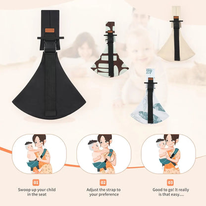 Baby Sling Carrier,Baby Sling,Toddler Carrier,Adjustable and Non-Slip Hip Seat Carriers Carrying 10-30 lbs