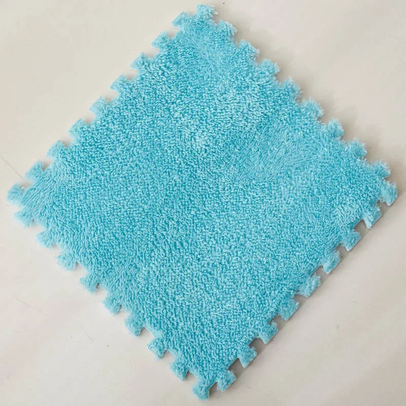 Puzzles Carpet Soft Plush Mat Baby Play Mat Baby Toys in Children's Room Keep Warm Anti-slip Home Decor Rugs 30*30*1CM