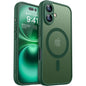 For Magsafe Magnetic Luxury Armor Shockproof Case For iPhone 17 16 15 14 13 Pro Max For Wireless Charge Matte Translucent Cover