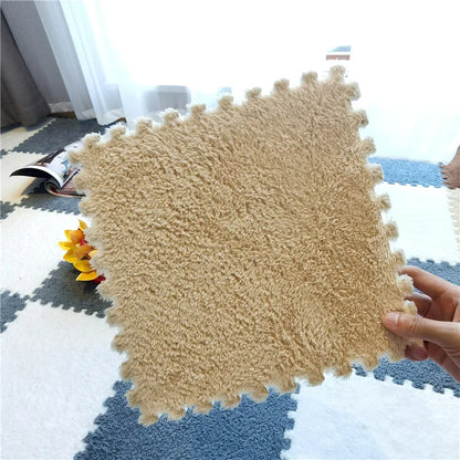 DHDH Soft Plush Kids Carpet Baby Play Mat Children's Rugs Toys EVA Foam Children's Mat Puzzle Interlock Floor Mats 30*30 CM