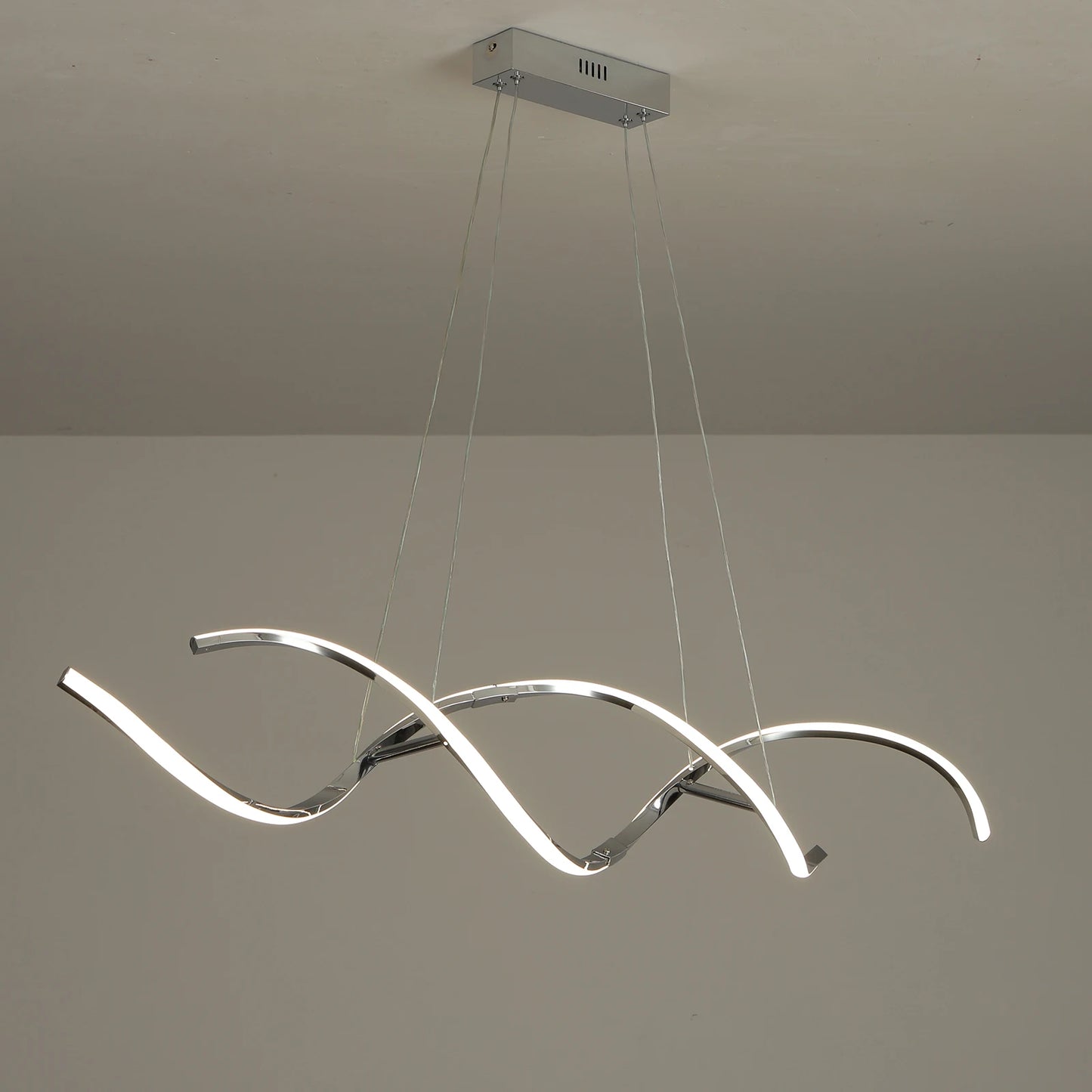 Pendente Linear Moderno para Sala de Jantar e Cozinha — Lustre Decorativo Longo