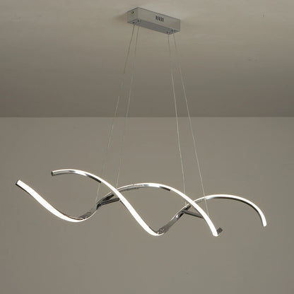 Pendente Linear Moderno para Sala de Jantar e Cozinha — Lustre Decorativo Longo