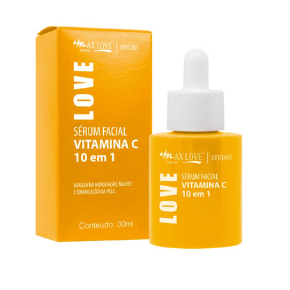 Sérum Facial Vitamina C 10 em 1 Max Love — Clareamento, Hidratação e Antienvelhecimento