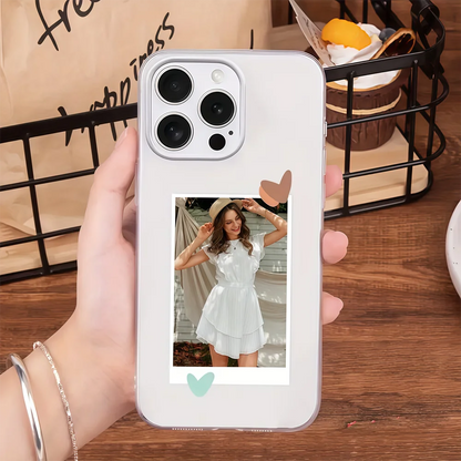 DIY iPhone 17 16 15 14 13 12 11 Pro 11 12 Mini XS Max XR 8 7 6 Plus Air Customized Photo Transparent TPU Phone Protective Case
