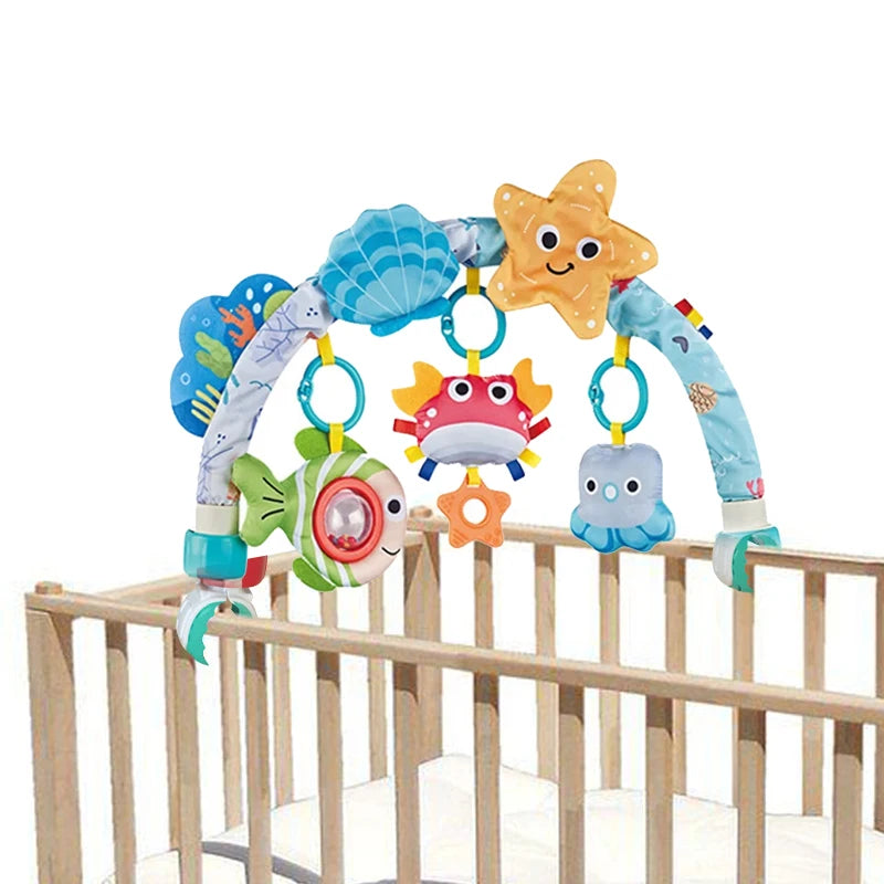 Baby Stroller Arch Toys Bouncer Toy Pram Activity Arch Toys Fine Motor Skills Toys Sensory Development Arch Baby Car Seat Toys