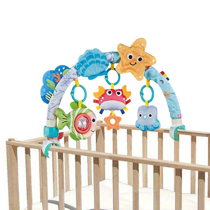 Baby Stroller Arch Toys Bouncer Toy Pram Activity Arch Toys Fine Motor Skills Toys Sensory Development Arch Baby Car Seat Toys