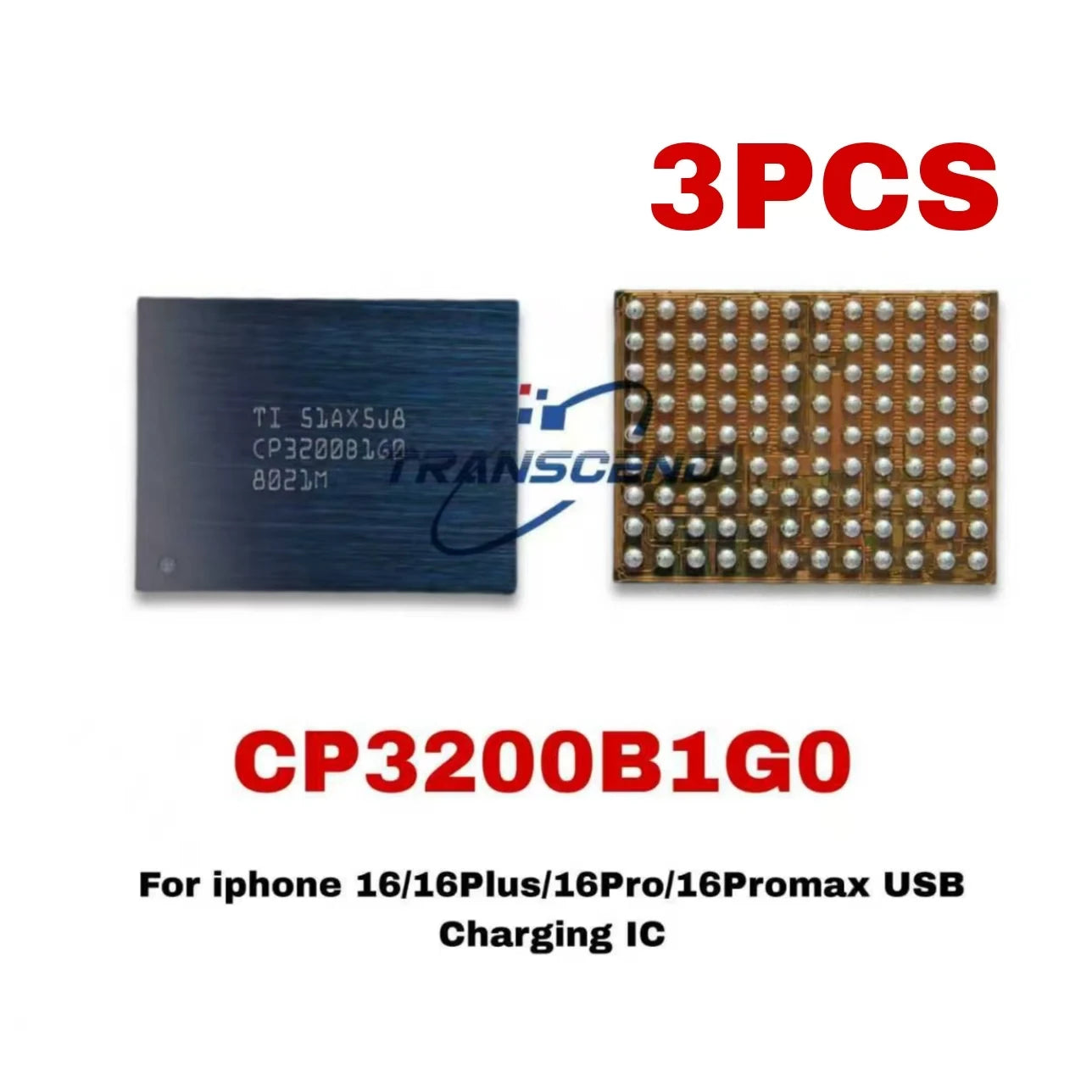 1-3PCS CP3200B1G0 U9500 USB Charging IC Chip For iPhone 16 iPhone 16 Plus iPhone 16 Pro iPhone 16 Pro Max Chipset