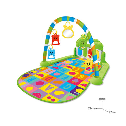 0-36 Months Baby Fitness Stand Music Play Gym Activity Toys Newborn Piano Crawling Blanket Pedal Game Pad Early Education Gifts