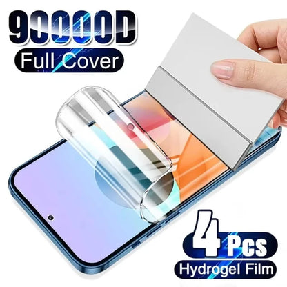 Soft Hydrogel Film For iPhone 17 Pro 16 11 12 13 14 15 18 Pro Max 16e 15 16 Plus XR XS Max Silicone Screen Protector Full Cover