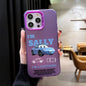 Lightning McQueen and Sally Plating Phone Case for iPhone 17 16 15 14 13 12 11 Pro Max Plus 17 Air 16E X XR XS Max Back Cover