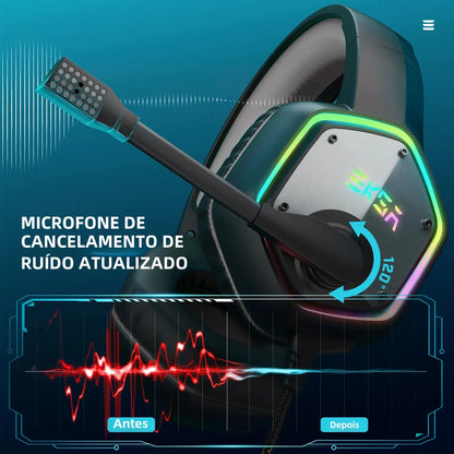 EKSA E1000 Wired Gaming Headphones  Esports Headset  7.1 Surround Sound  Hyperclear Cardioid Mic  For PS4 PS5 Xbox Laptop