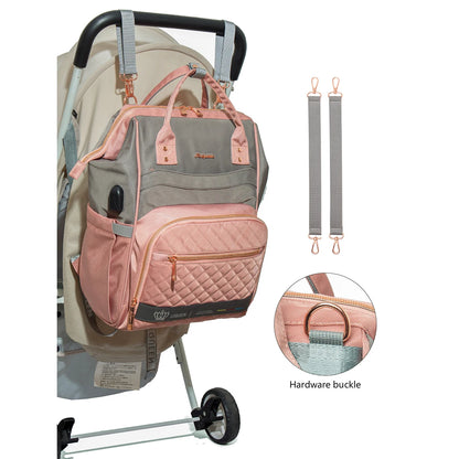 LEQUEEN Diaper Bag Backpack Stroller Baby Bags for Mom Mommy Maternity Packages Nappy Packs Supplies for Pregnant Women