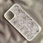 Vintage White Lace Floral Phone Case for iPhone 17 16 15 14 11 12 13 Pro Max 16E 17Air X XR XS 7 8 Plus SE 2022 Protective Cover