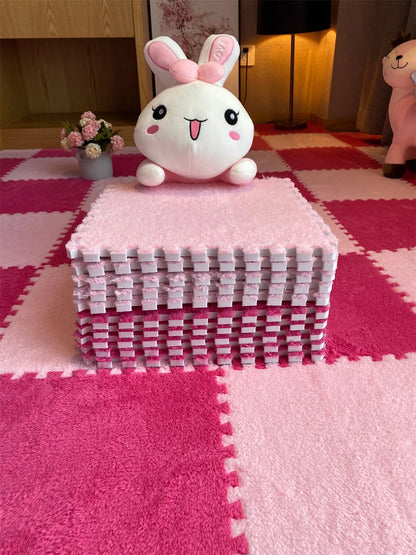DHDH Soft Plush Kids Carpet Baby Play Mat Children's Rugs Toys EVA Foam Children's Mat Puzzle Interlock Floor Mats 30*30 CM