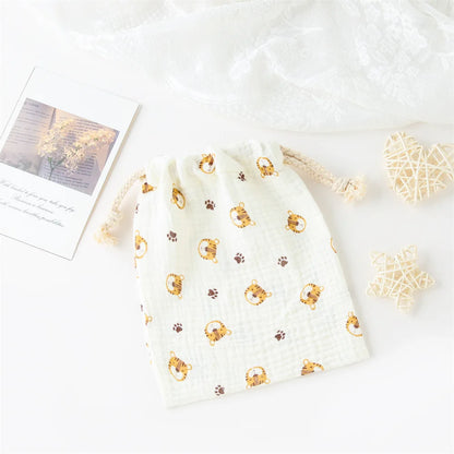 String Diaper Bag Baby Disposable Diaper Comfort Saliva Towel Storage Bag Handbag Baby Boys Girls Bottle Trolley Hanging Bag New
