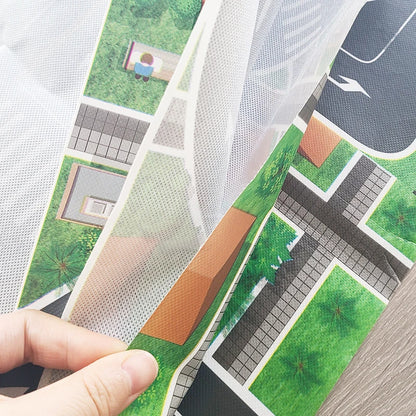 Teaching Route Map Baby Play Mat Waterproof City Town Pad Educational Kids Toys Parking Lot Children Road Table Cloth Gift
