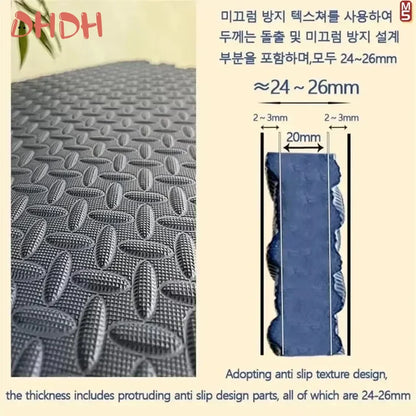 6Pcs 2.5cm Thick  Baby Play Mat Non-Toxic Foam Puzzle Floor Tiles Soft Comfortable Crawling Carpet Mat for Kids Bedroom EVA Mat
