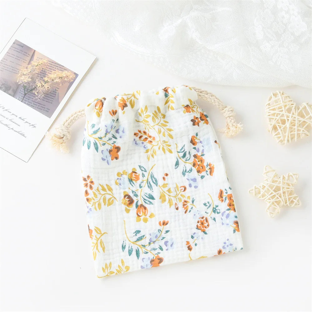 String Diaper Bag Baby Disposable Diaper Comfort Saliva Towel Storage Bag Handbag Baby Boys Girls Bottle Trolley Hanging Bag New