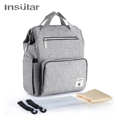 Insular New Fashion Mummy Maternity Nappy Bag Large Capacity Baby Diaper Bags Travel Backpack Designer Nursing Bag For Baby Care