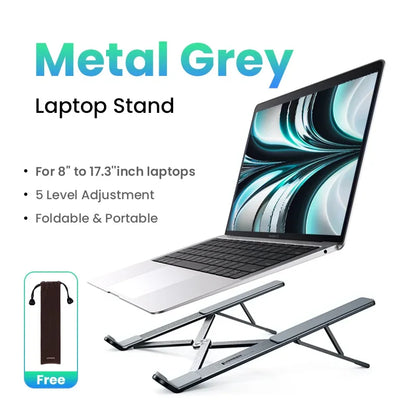 Suporte UGREEN para Notebook e MacBook — Alumínio Dobrável, 5 Níveis, 13-17,3"