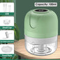 Triturador Elétrico USB Mini 100/250ml — Processador de Alho, Legumes e Carne