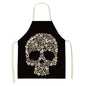 Skull pattern Aprons apron kitchen  women master apron  for kitchen Women kitchen apron for hairdresser