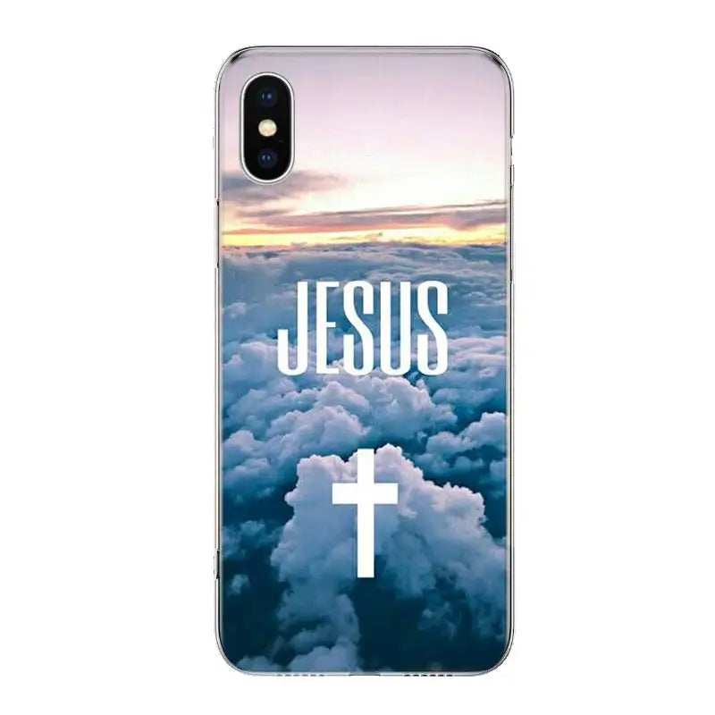 God Jesus Pray For iPhone 17 Air 16 15 14 Plus 13 Mini 12 11 Pro Max Phone Case 16E 7 Print 8 SE Fundas Cover Soft Coque 16 15 1