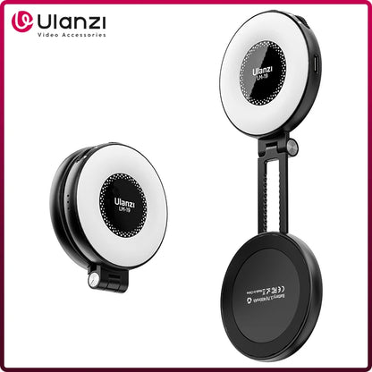 Luz de Vídeo Ulanzi LM19 MagSafe Bi-Color — Selfie Light para iPhone 14 ao 16 Pro Max