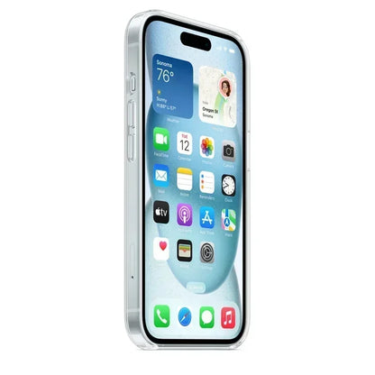 Original Magnetic Clear Case for iPhone 17 Air 16 15 14 13 12 11 Pro Max 12 13 mini Funda for Magsafe Silicone Transparent Cover