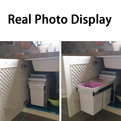 Kitchen Sink Trash Can Large Kitchen Cabinet Recycle Bin Food Waste Litter Bins Dustbin Recycling Trash Sorting Home Appliance