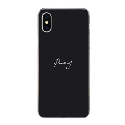 God Jesus Pray For iPhone 17 Air 16 15 14 Plus 13 Mini 12 11 Pro Max Phone Case 16E 7 Print 8 SE Fundas Cover Soft Coque 16 15 1