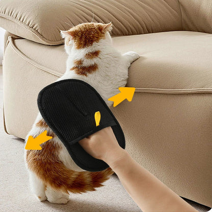 Luva Removedora de Pelos para Cães e Gatos — Dupla Face, Reutilizável, para Sofá e Tapete