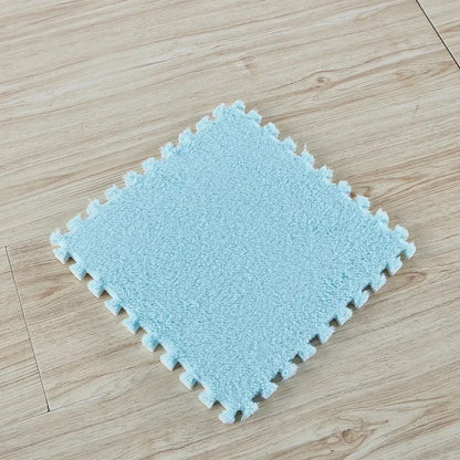 Puzzles Carpet Soft Plush Mat Baby Play Mat Baby Toys in Children's Room Keep Warm Anti-slip Home Decor Rugs 30*30*1CM