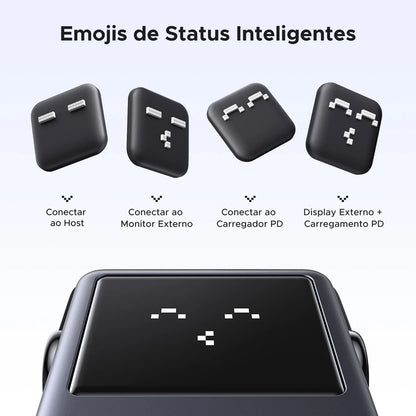 Hub USB-C UGREEN Uno 6 em 1 — 4K60Hz, PD 100W, USB 3.2 10Gbps, para MacBook e Notebook