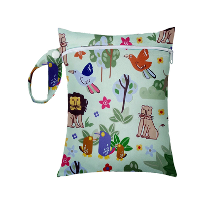 Mini Size 25x20cm Diaper Bag Waterproof Reusable Mummy Bag Printed Pocket Nappy Bags PUL Travel Wet Dry Bags Purple Color