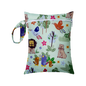 Mini Size 25x20cm Diaper Bag Waterproof Reusable Mummy Bag Printed Pocket Nappy Bags PUL Travel Wet Dry Bags Purple Color