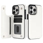 Wallet Double Button With Card Slot Stand Flip Leather Case For iPhone 16e 16 Pro Max 15 Plus 14 13 12 Mini 11 SE3 SE2 X XR 8 7