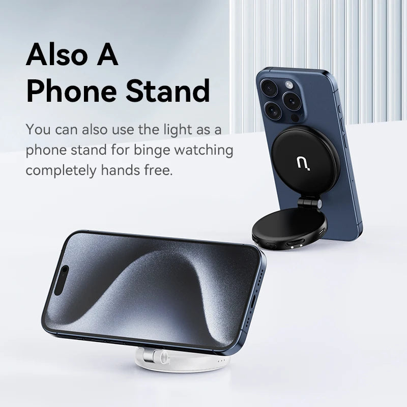 Luz de Vídeo Ulanzi LM19 MagSafe Bi-Color — Selfie Light para iPhone 14 ao 16 Pro Max