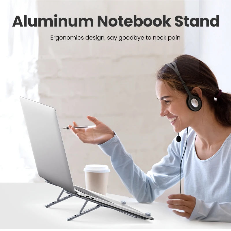Suporte UGREEN para Notebook e MacBook — Alumínio Dobrável, 5 Níveis, 13-17,3"