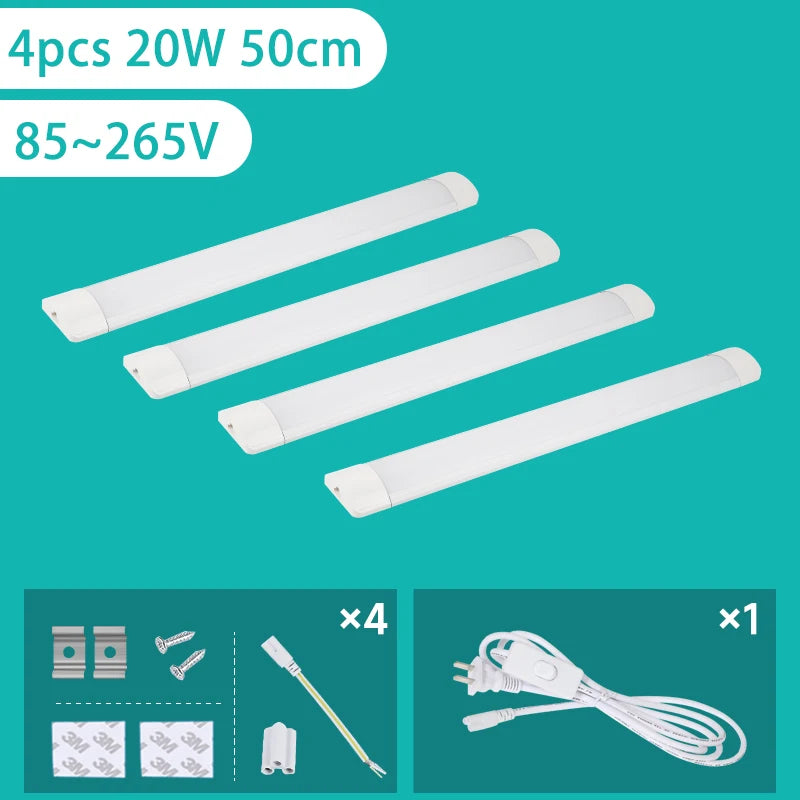 Luminária LED para Cozinha 6W 10W 20W — Luz Embaixo do Armário 110V/220V