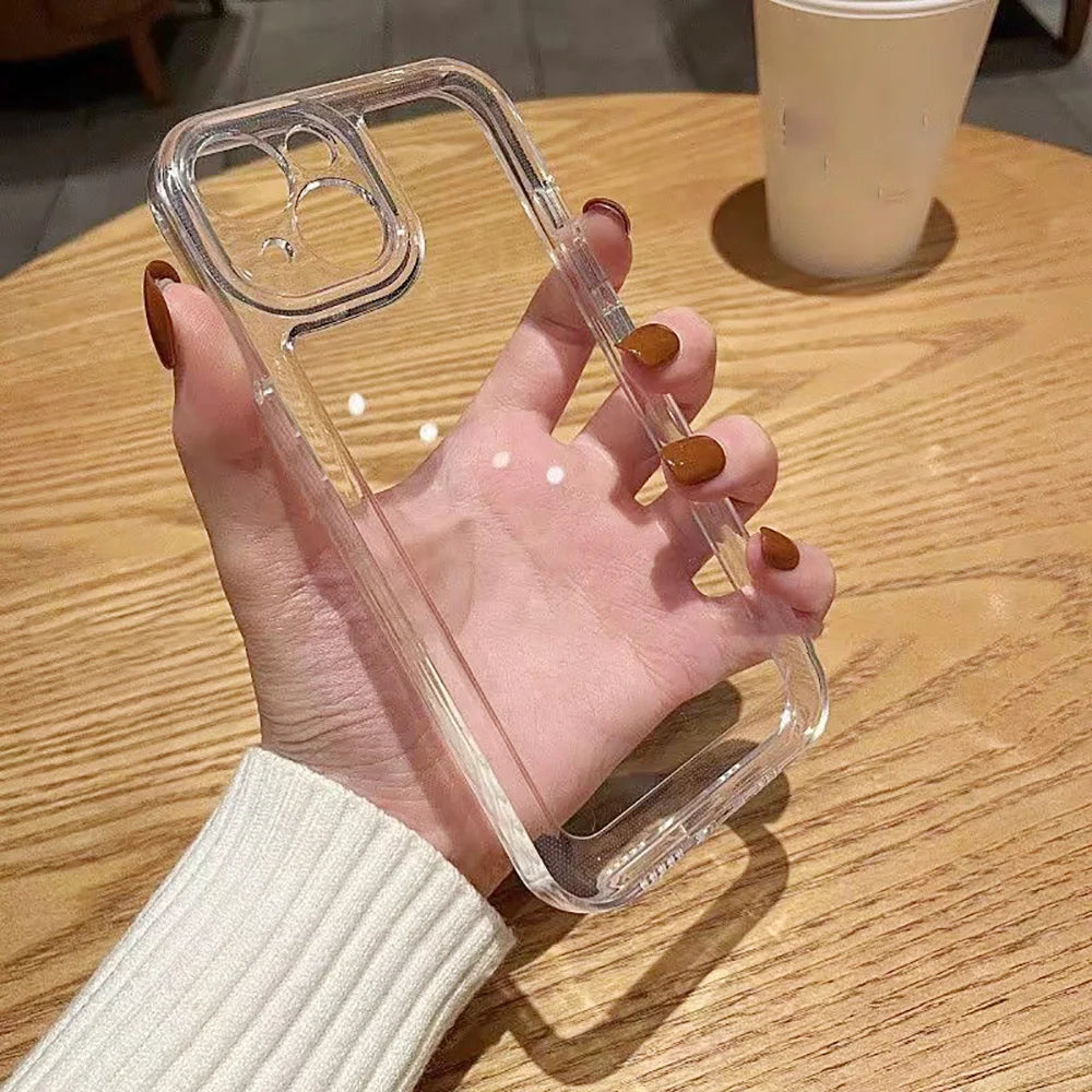 Clear Case For iPhone 17 16 15 14 11 12 13 Pro Max 7 8 15 16 Plus X XR XS Max Air SE 2020 2022 Iphone11 Shockproof Cover Funda